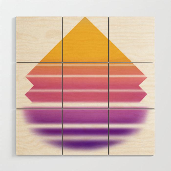 Synth Samurai Wood Wall Art