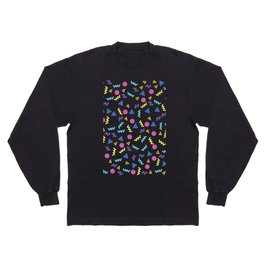 Nostalgic 80s 90s arcade / movie theatre / bowling alley / roller rink carpet Long Sleeve T-shirt