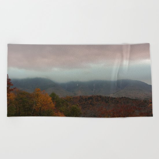 Fog Rolling Over The Hills Beach Towel
