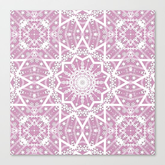 Winter evening . Canvas Print