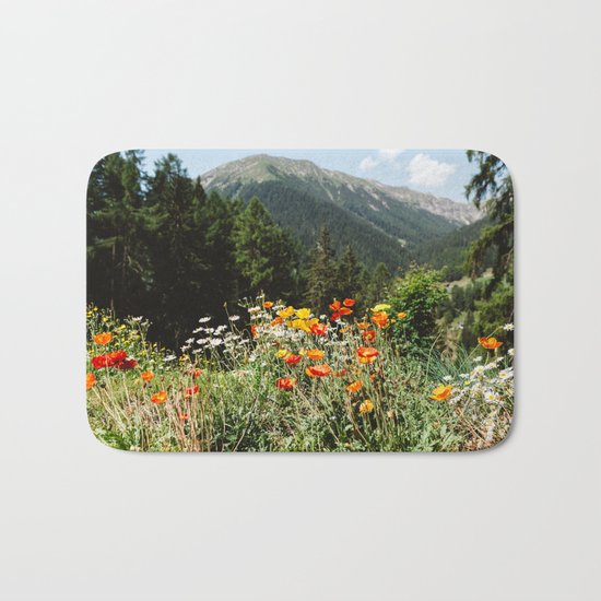 Mountain garden Bath Mat