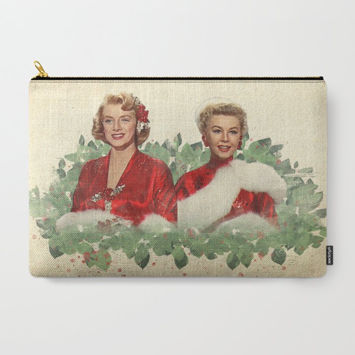 Sisters A Merry White Christmas Carry All Pouch by Classic Movie
