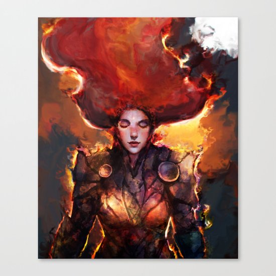 keep calm and shine on Canvas Print