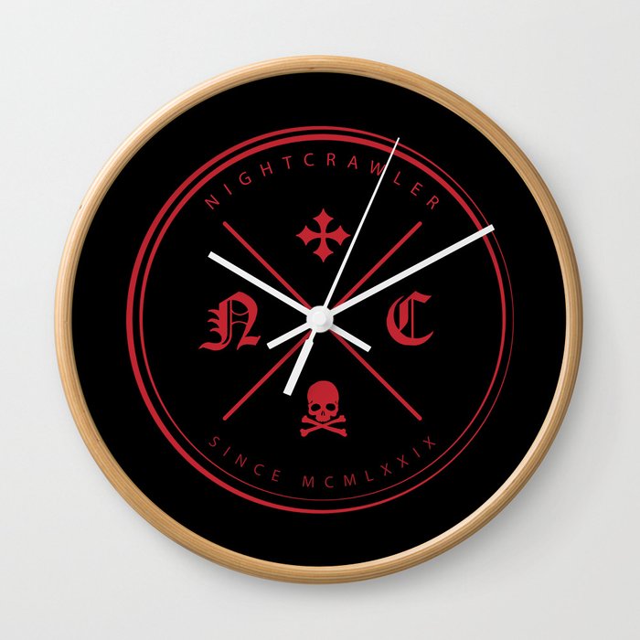 Nightcrawler Logo Wall Clock