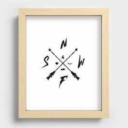 NSFW Compass Recessed Framed Print