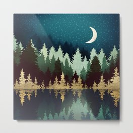 Star Forest Reflection Metal Print