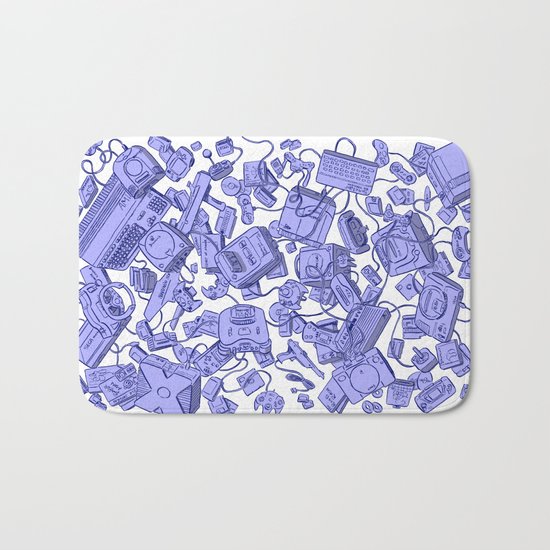 Retro Gamer - Blue Bath Mat