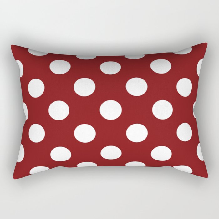 Red and white shop polka dot pillows