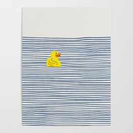 Yellow rubber ducky Poster