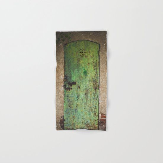 Rusty Green Door Hand & Bath Towel