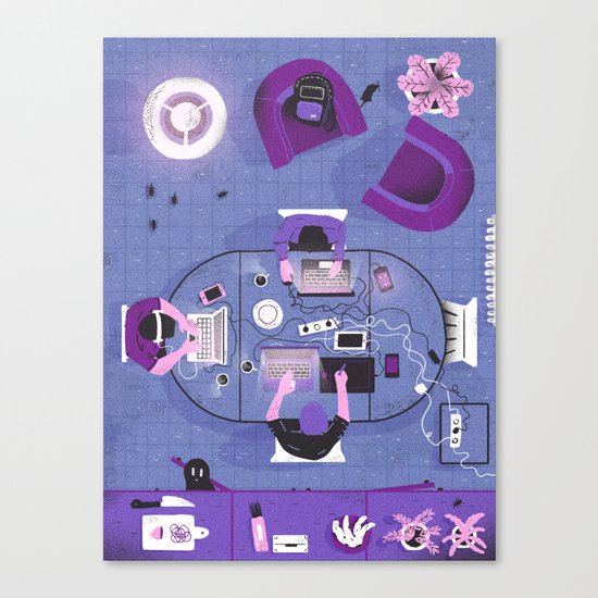 Home office Canvas Print