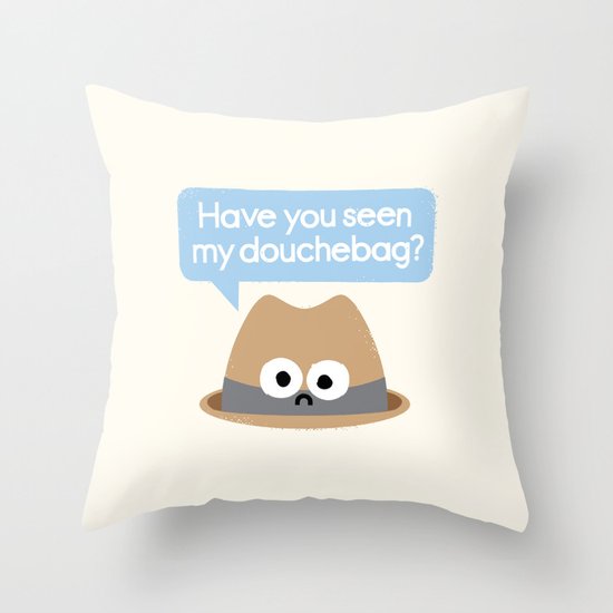 Missing Person Throw Pillow