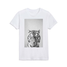 Tiger - Black & White Kids T Shirt
