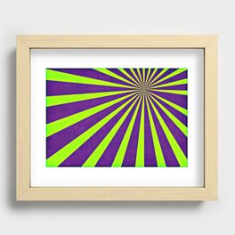 Purple sunburst Recessed Framed Print