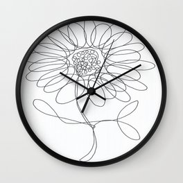 Daisy - White Wall Clock