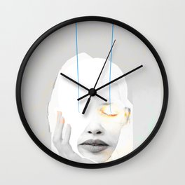 LES YEUX FERMÉS Wall Clock