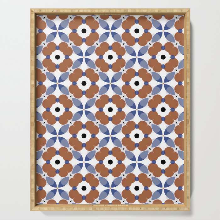 Moroccan Tile - poppy Serving Tray