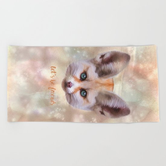 Fennec Fox Beach Towel