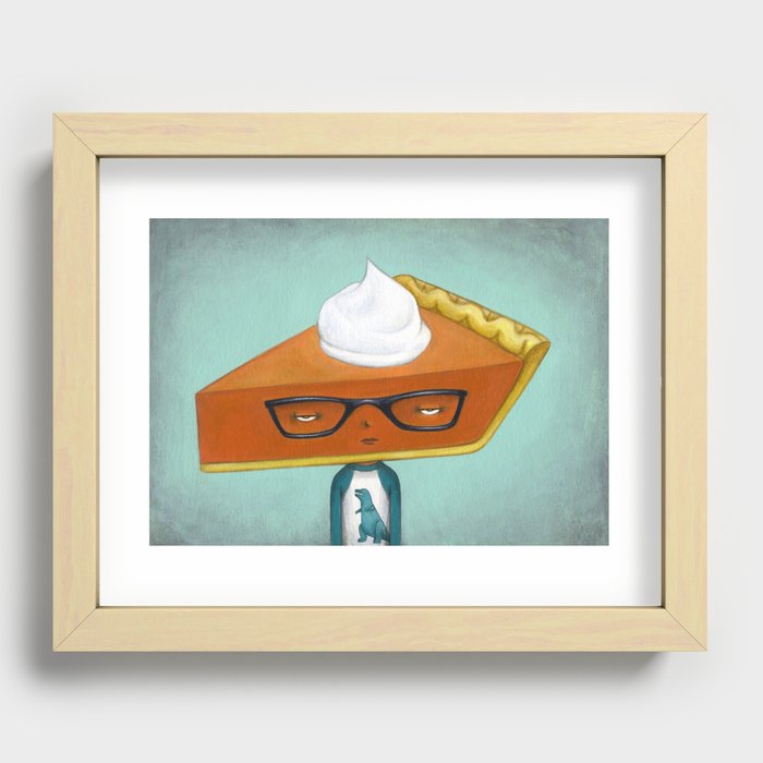 Pie Curious - Pumpkin Pie Recessed Framed Print
