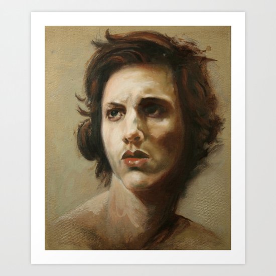 study of an angel Art Print
