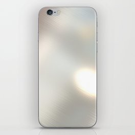 Polished silver metal texture iPhone Skin