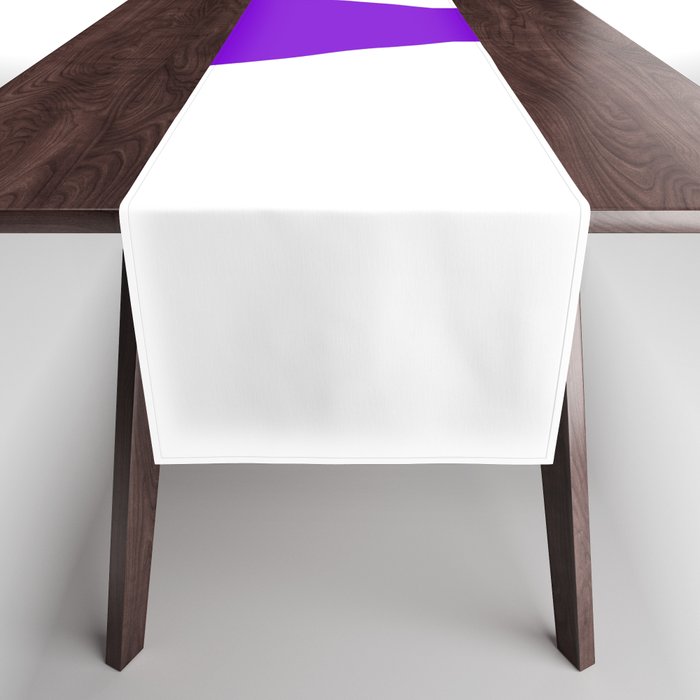 Letter Y (Purple & White) Table Runner
