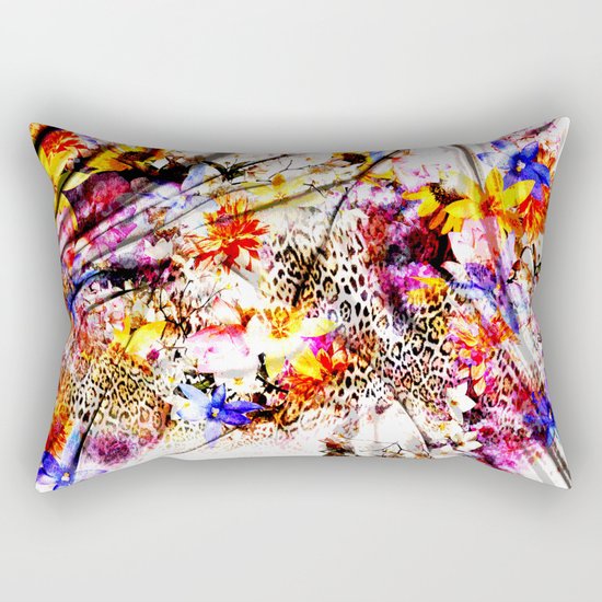 Tiger flower Rectangular Pillow