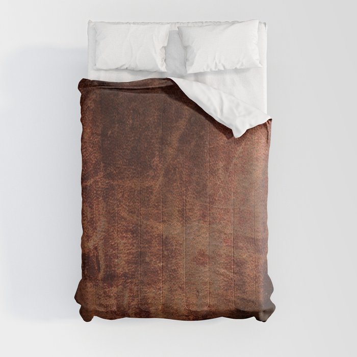Distressed Leather / Suede  Comforter
