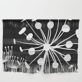 Dandelions Black and White No2 Wall Hanging
