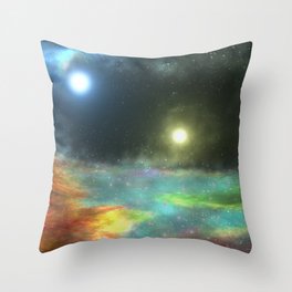 "Cosmic Lake"  Throw Pillow