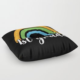 1st Grade Rainbow Floor Pillow