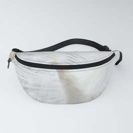 White Peacock Beautiful feathers  Fanny Pack
