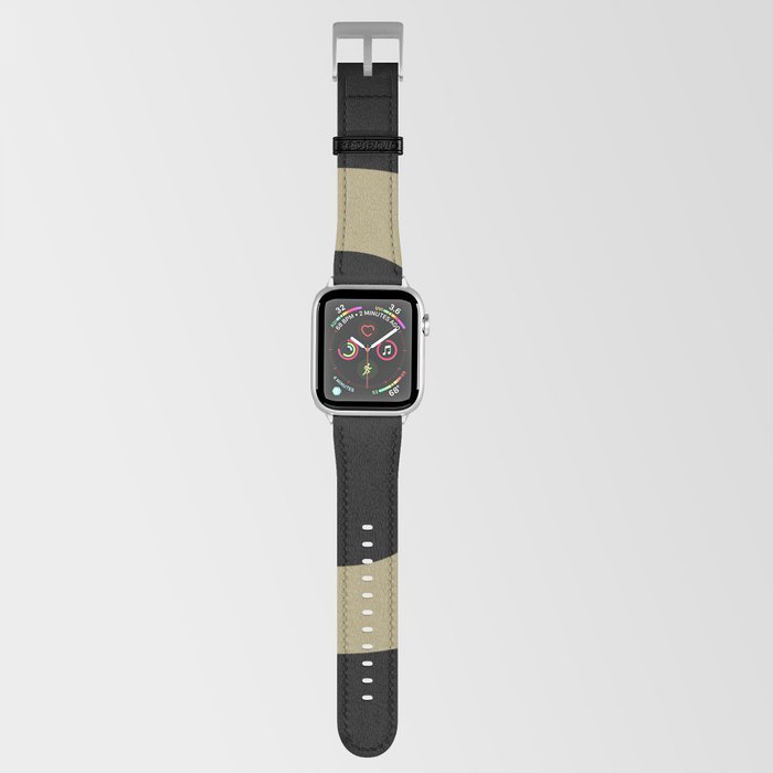 Letter D (Sand & Black) Apple Watch Band