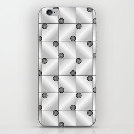 Black and White Geometric Pattern iPhone Skin
