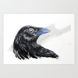 RHX Raven Logo Art Print