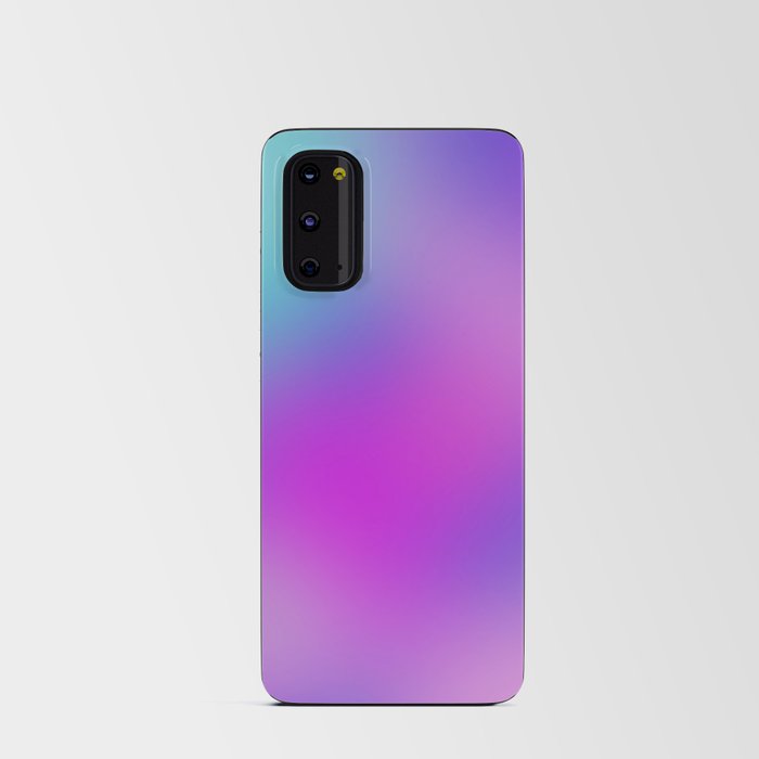 Abstract Aqua Pink Sunset Gradient Android Card Case