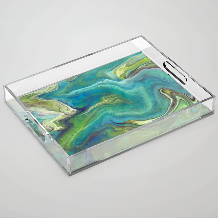 Emerald Surge Acrylic Tray