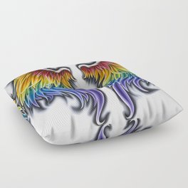 Rainbow Wings Floor Pillow