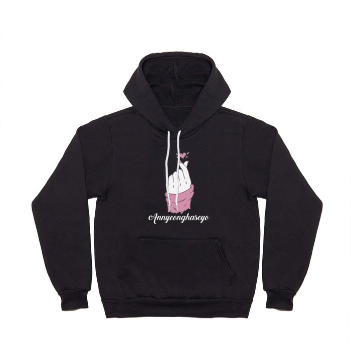 Annyeonghaseo Korean K Pop Love Heart Finger Hoody