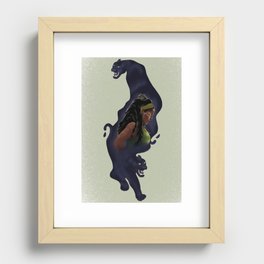 Colombian black panther Recessed Framed Print