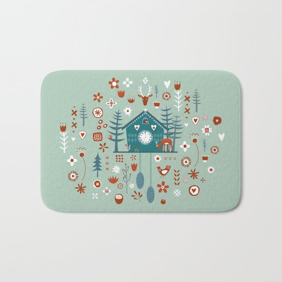 Cuckoo Clock Bath Mat