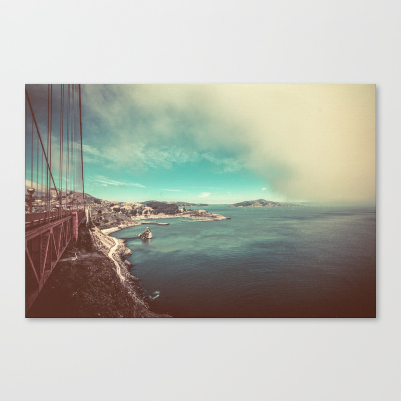 San Francisco Bay From Golden Gate Bridge Canvas Print