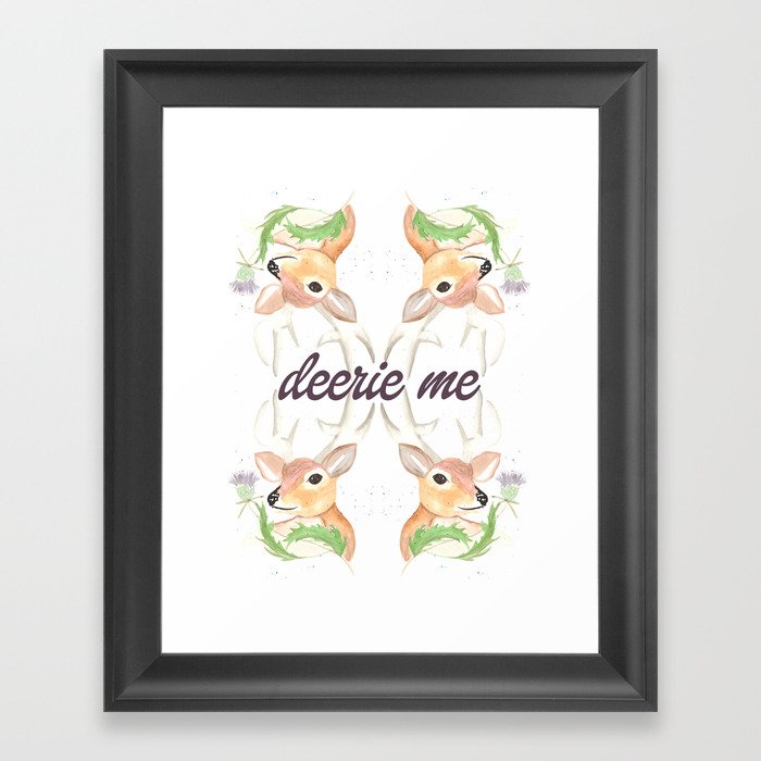 Deerie Me Framed Art Print