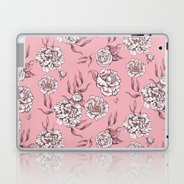 Light Pink Pastel Vintage Flower Power Floral Pattern Laptop Skin