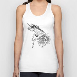 Exploding Unicorn Unisex Tank Top