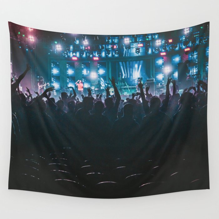 Concert - Performance - Music - Festival - People - Show. Little sweet moments. Wall Tapestry