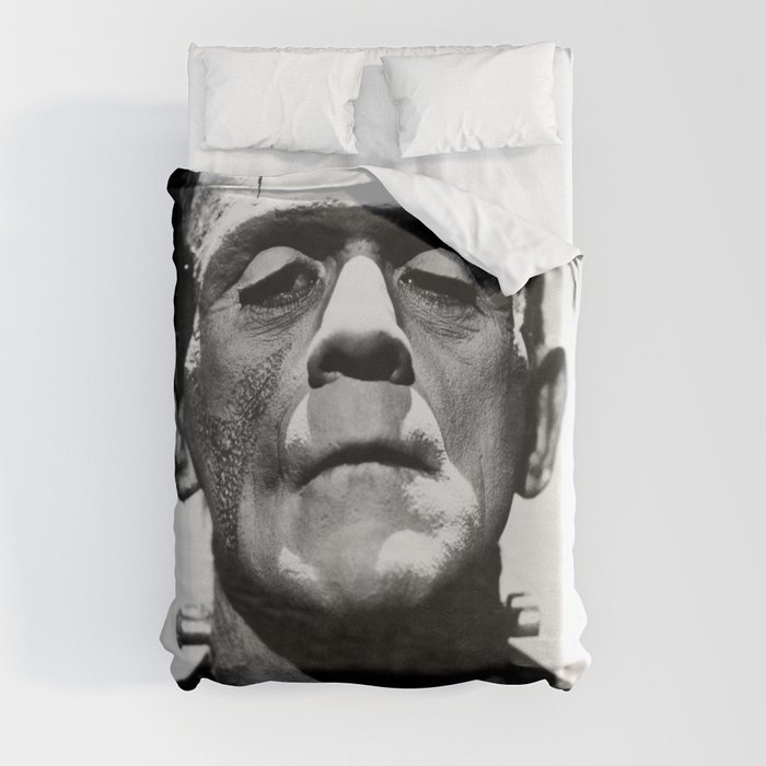 Frankenstein 1933 classic icon image, flawless, timeless horror movie classic Duvet Cover