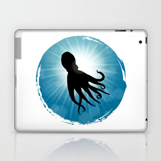 Octopus Underwater Aquatic Animals Laptop & iPad Skin