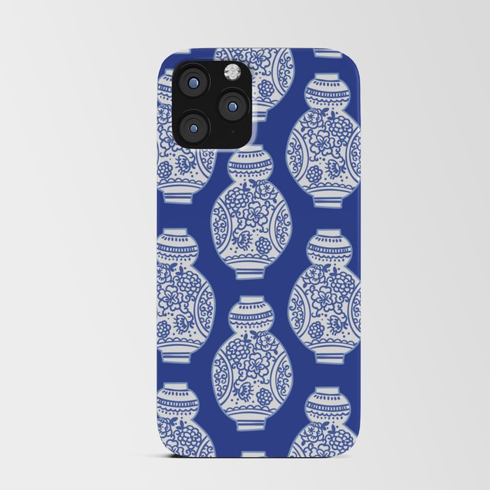 Blue Ginger Jars Chinoiserie Art iPhone Card Case