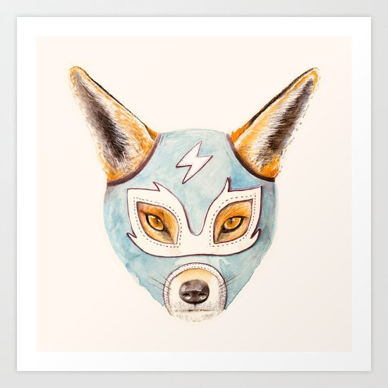 Andrew, the Fox Wrestler Art Print